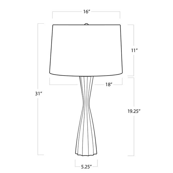 Naomi Resin Table Lamp